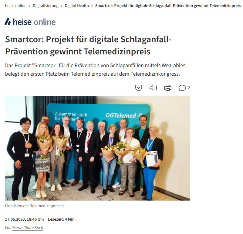 Screenshot des Heise-Artikels